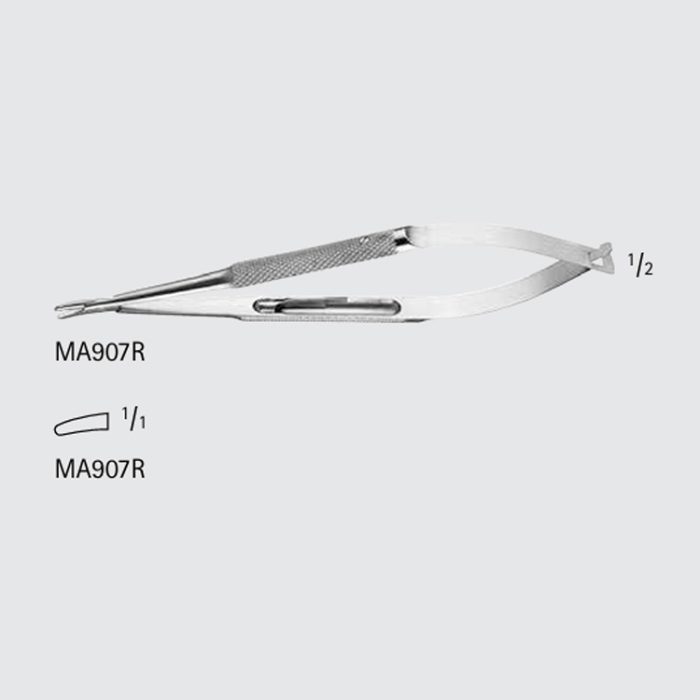 HAMPTON Micro Needle Holder, Heavy Jaw, Round Knurled Handle W/ Catch ...